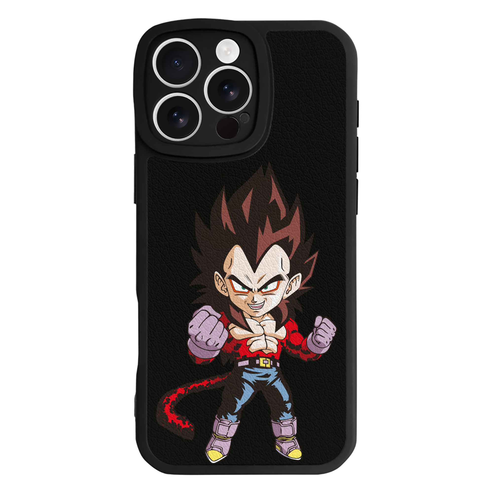 （画像用） ドラゴンボール ベジータ四世（Bejīta Yonsei）DRAGON BALL Vegeta IV 【iPhone 16シリーズ対応】シリコンスマホケース（レザー調） 材質：シリコン